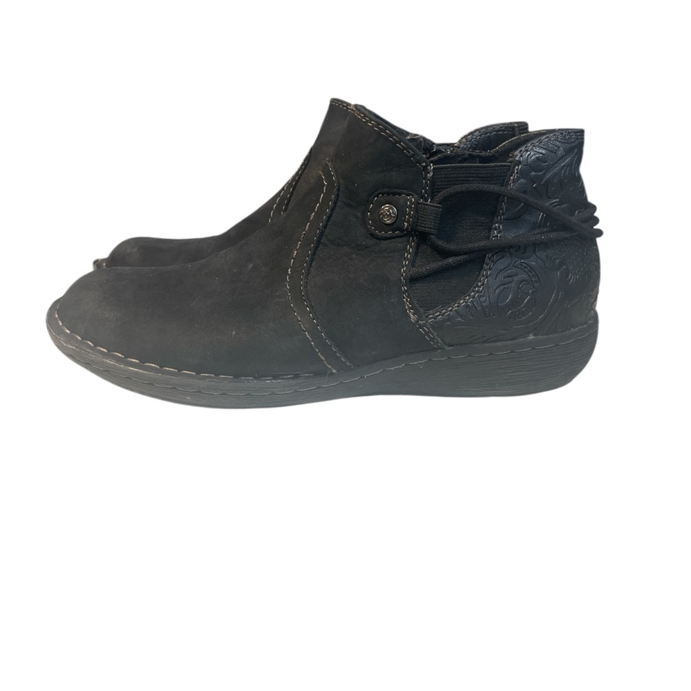 Planet Black Leather Ankle Boots Size 6.5 - Picture 6 of 9